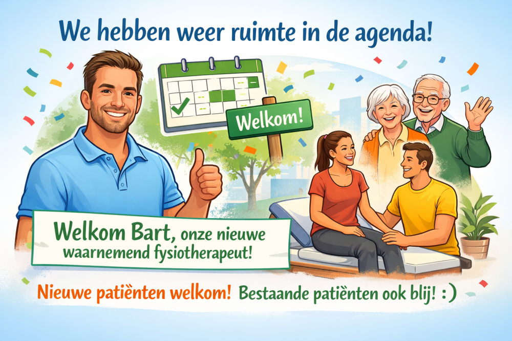 fysio deventer Nieuwe waarnemend fysiotherapeut -plus- plek voor nieuwe patienten