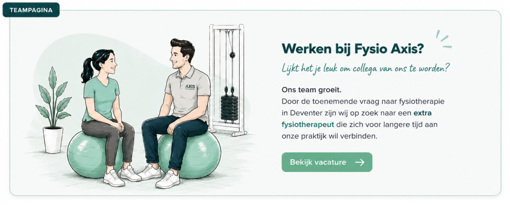 fysio deventer Werken bij Fysio Axis